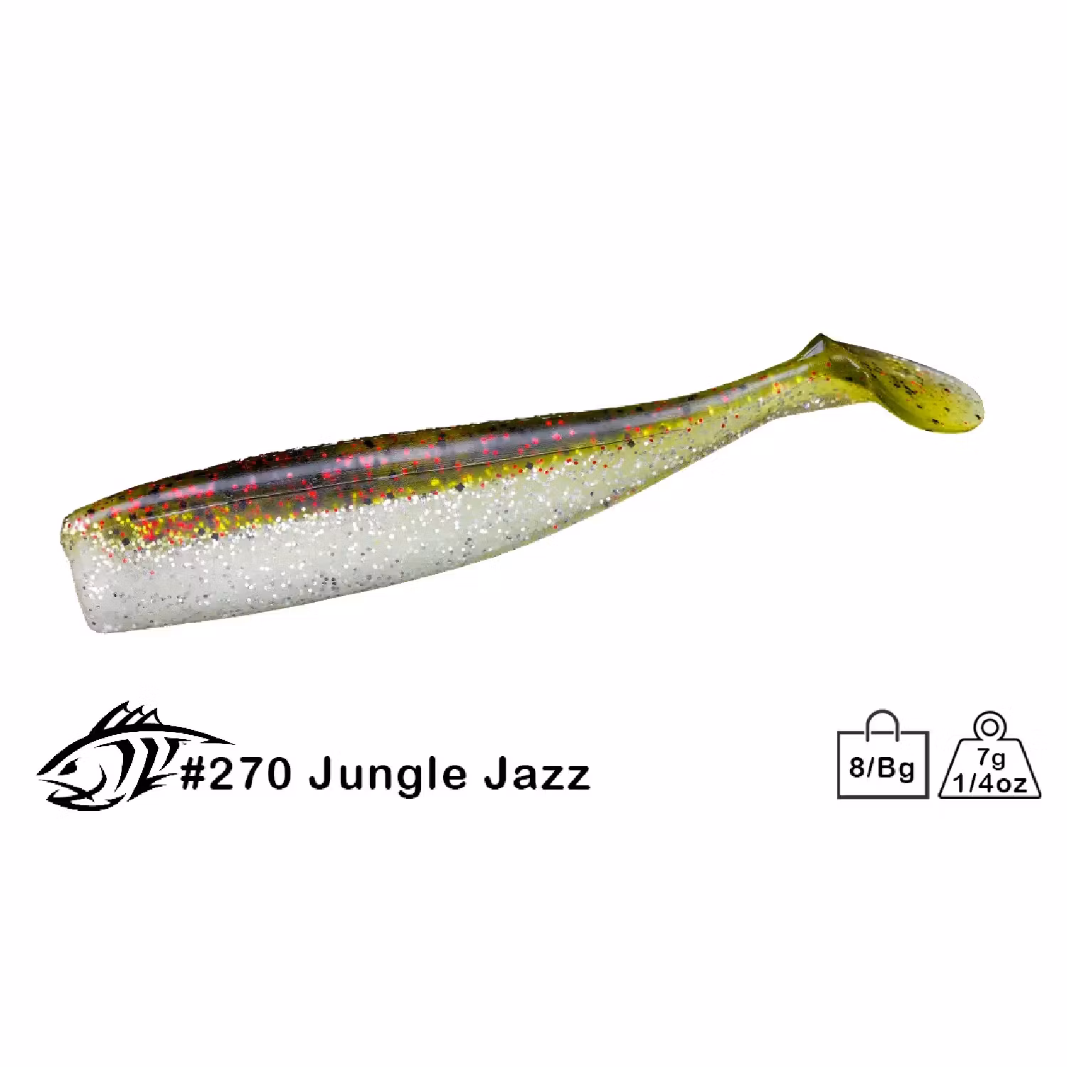 Shaker Shad, 9,5cm - 8-pack
