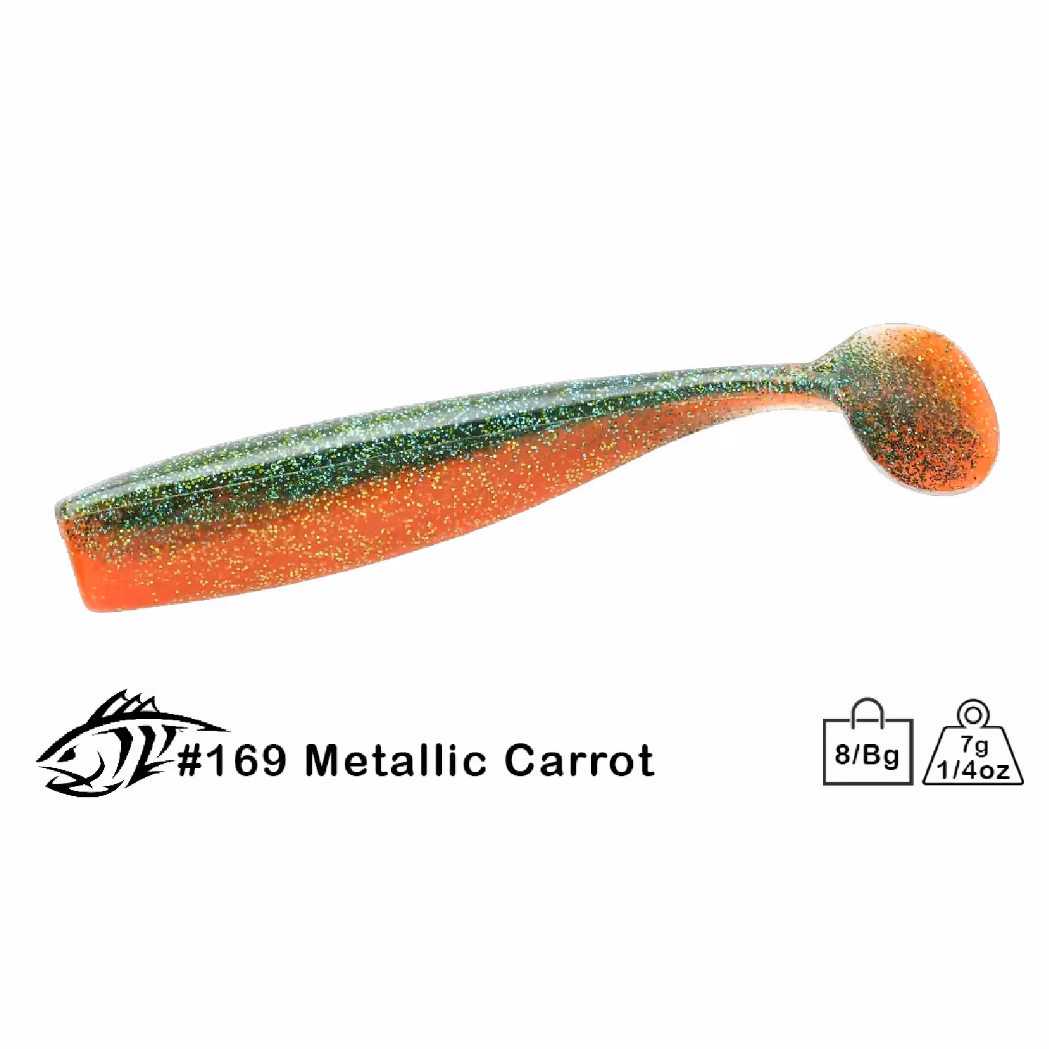 Shaker Shad, 9,5cm - 8-pack