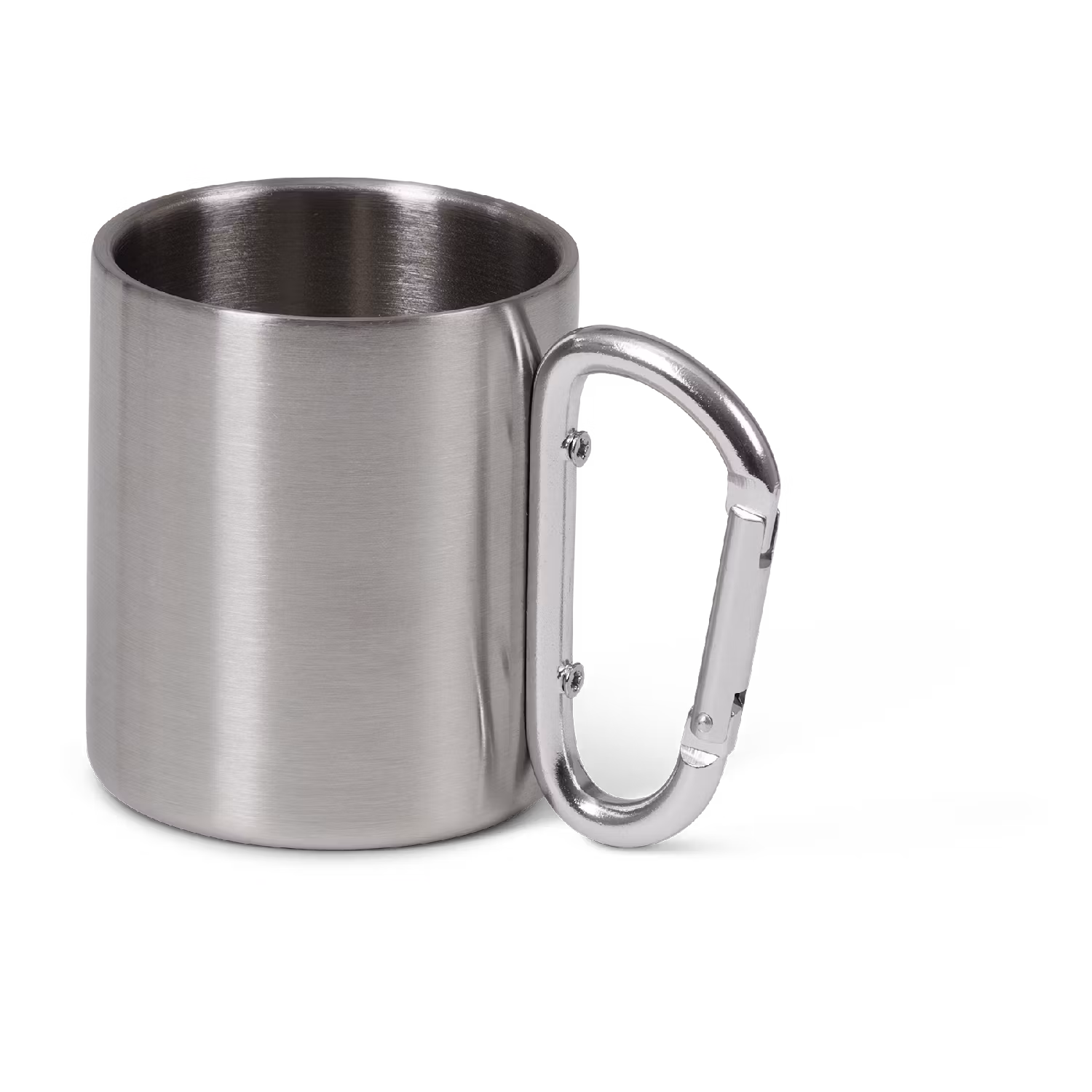 Briv Stålmugg med karbinhake - 220ml