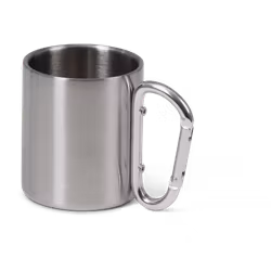 Briv Stålmugg med karbinhake - 220ml
