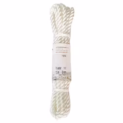 Robline fenderlina vit 3-slagen Ø6 mm 1,5m - 2-pack
