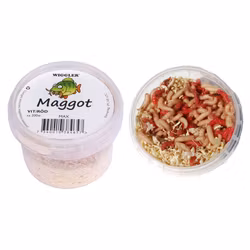 Wiggler Maggots Röd/Vit