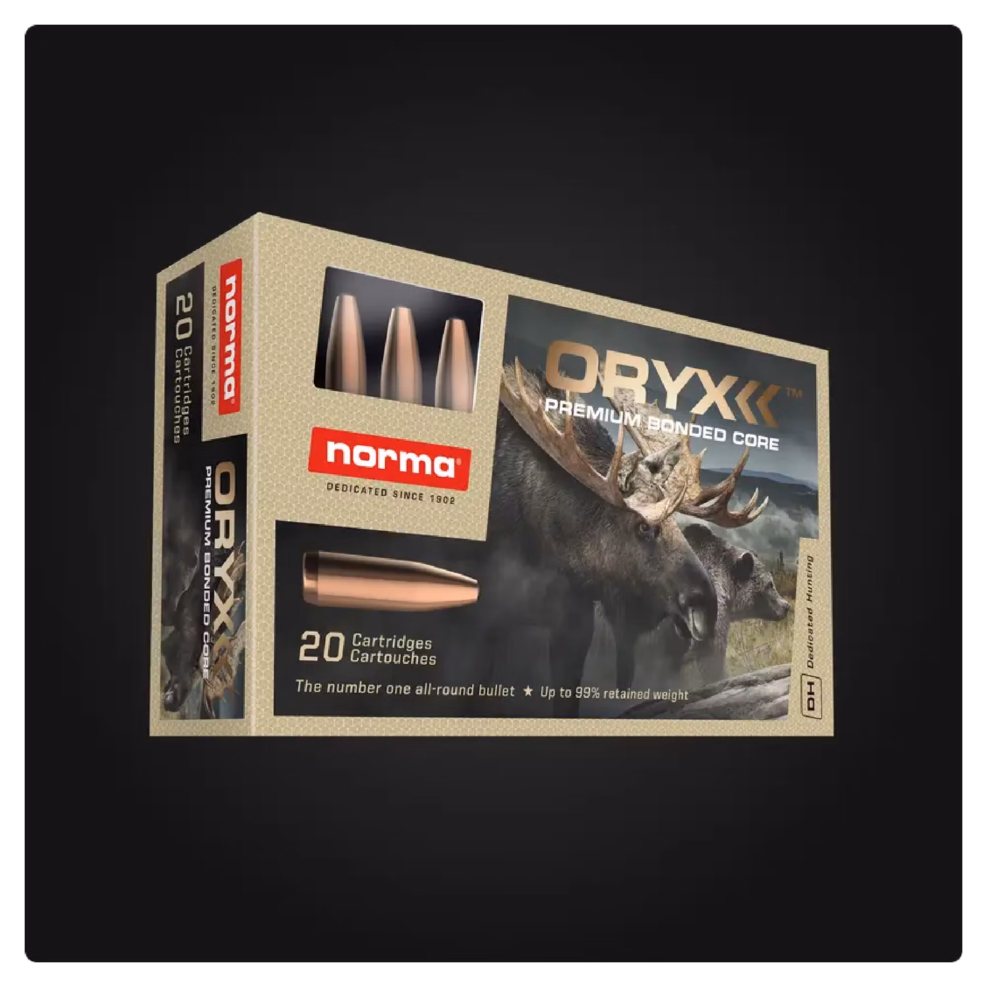 NORMA PATRON .308 WIN SPB NEW ORYX 11.7G 180GR - 20st