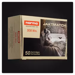 NORMA PATRON .308 WIN 9.7g 150GR FMJ JAKTMATCH - 50st