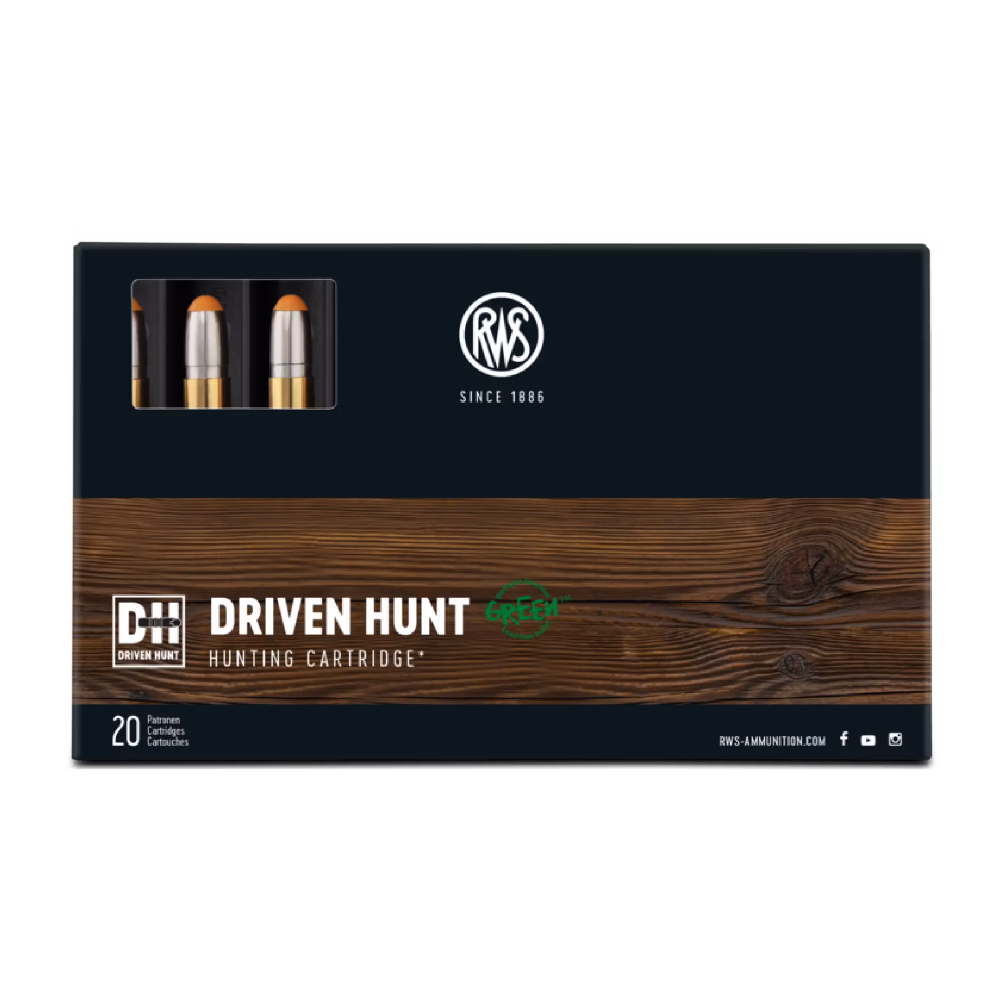 RWS PATRON .308 WIN RWS DRIVEN HUNT 10.7G 165GR - 20st