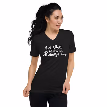 Rock & Roll är bättre än ett stadigt kneg - Dam t-shirt