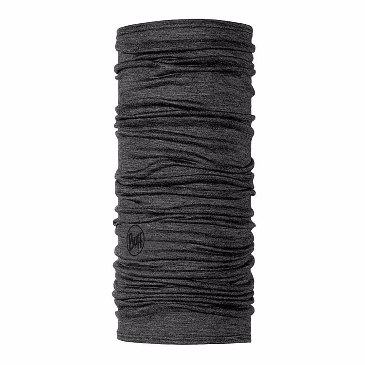 Buff Tubhalsduk Lightweight Merino Wool Solid Grey