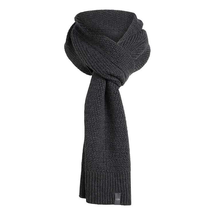 Icebreaker Adult Waypoint Scarf CHAR HTHR
