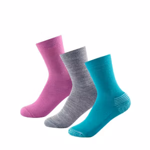Devold of Norway Strumpor Daily Medium Kid Sock 3pk Girl Mix