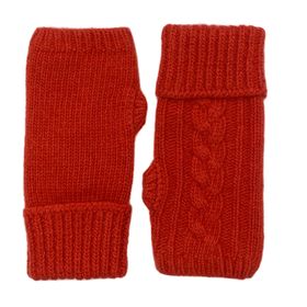Santacana Madrid Flätade fingerlösa torgvantar Terracotta
