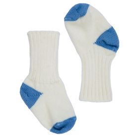 Janus Prinseull Vit/Ljusblå Barnsocka