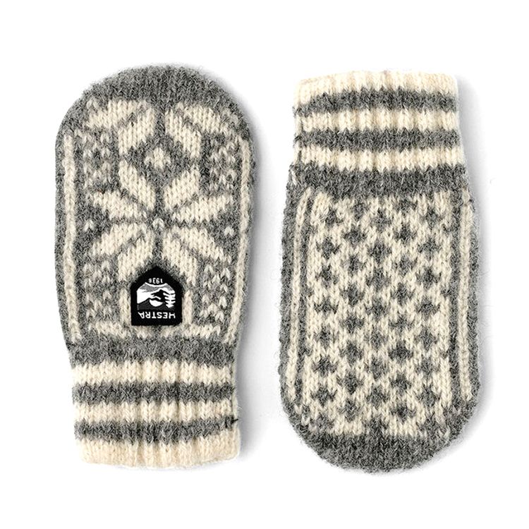 Hestra Gloves Vantar Kid´s Nordic Mitt Grå/Offwhite