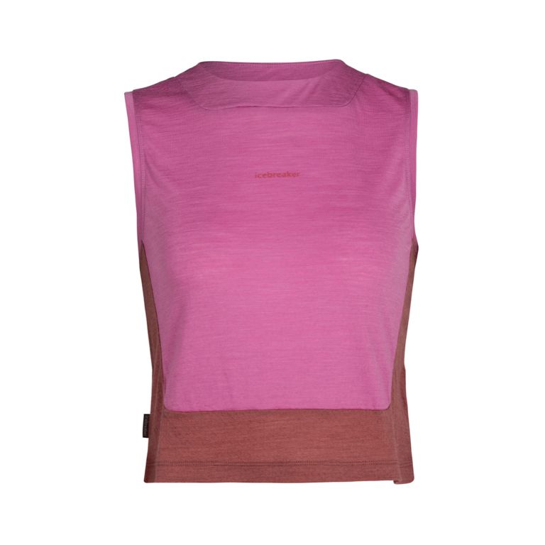 Icebreaker Linne ZoneKnit SS Tank Cosmic/Grape/CB Large
