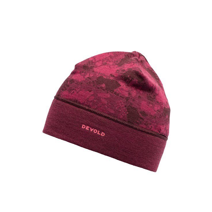 Devold Mössa Kvitegga Beanie Beetroot