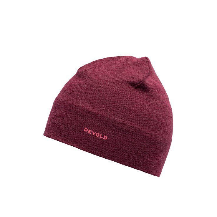 Devold Mössa Kvitegga Beanie Beetroot