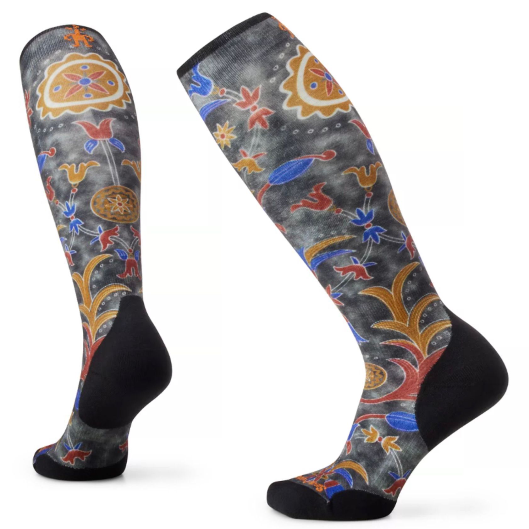 Smartwool Strumpor Ski Targeted Cushion Royal Floral