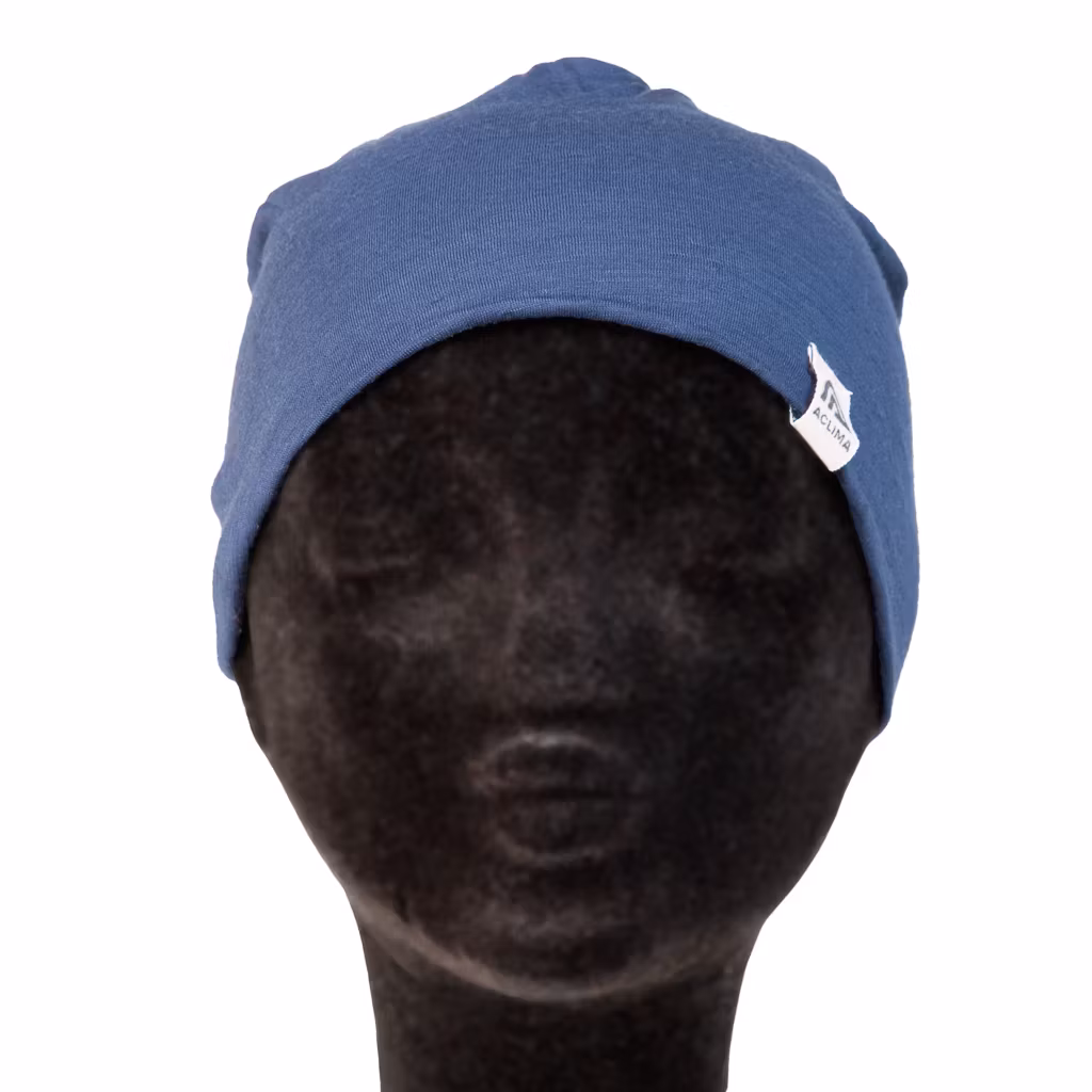 Aclima Mössa LightWool relaxed beanie Navy Blazer