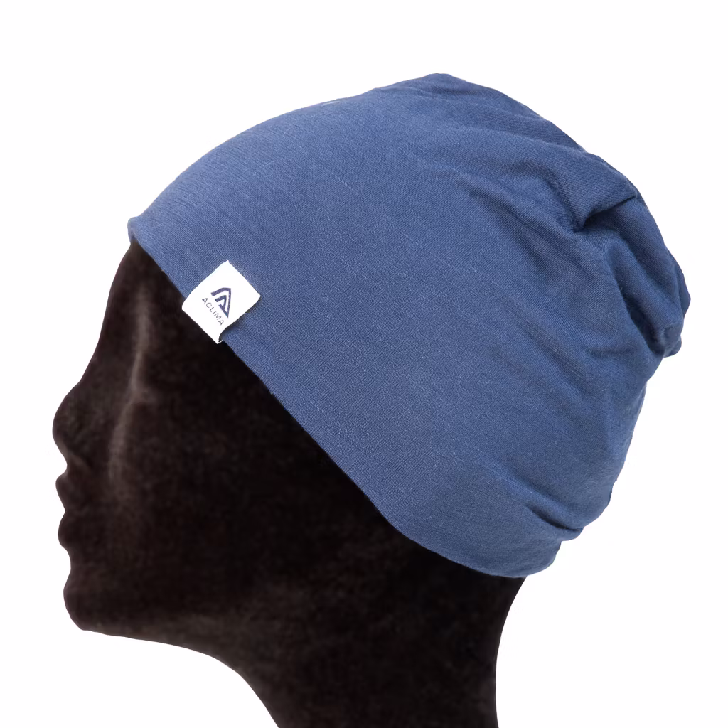Aclima Mössa LightWool relaxed beanie Navy Blazer