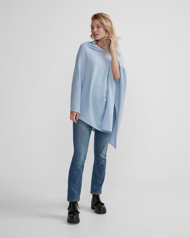 Holebrook Poncho Sofie Poncho Blue Fog