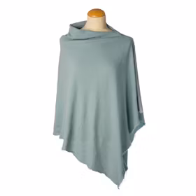 By Basics Poncho Small Seafoam Green