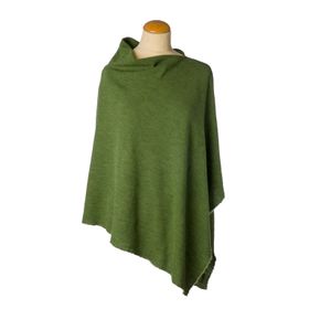 By Basics Poncho Small Grasshopper Green