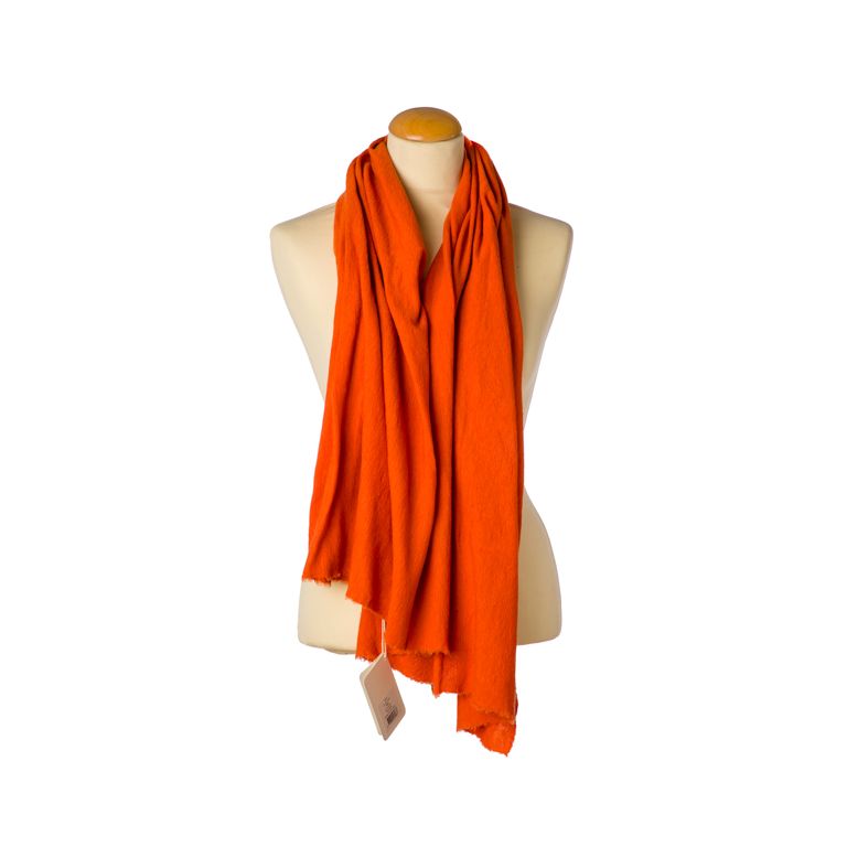 By Basics Poncho Small Soft Orange