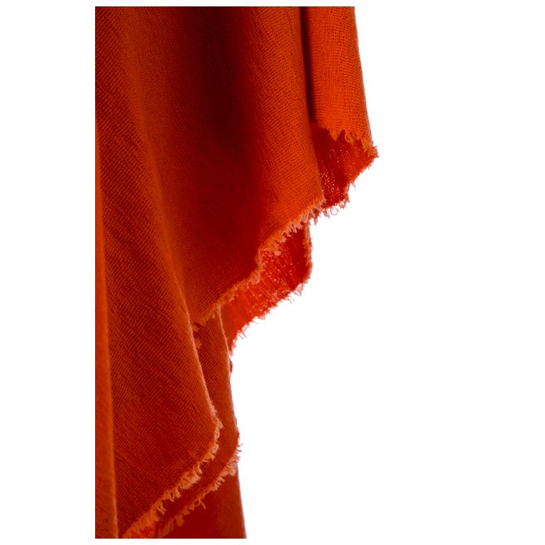 By Basics Poncho Small Soft Orange
