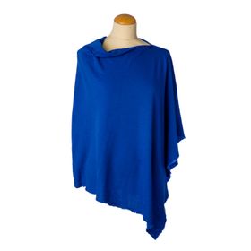 By Basics Poncho Small Cobolt Blue