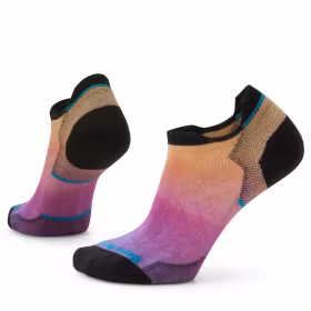 Smartwool löparstrumpor Run Ombre Print Low Ankle -Tandoori Orange