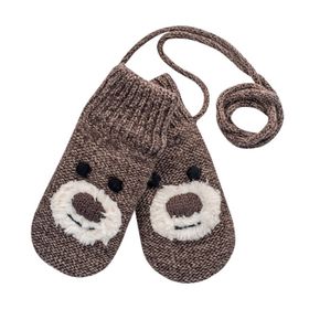 Devold Barnvantar Bear Baby Mitten -Brown