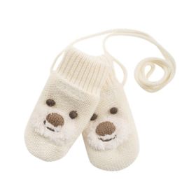 Devold Barnvantar Bear Baby Mitten -Offwhite