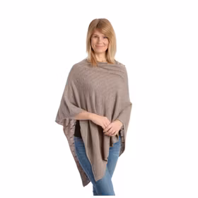 Mathlau Poncho Taupe