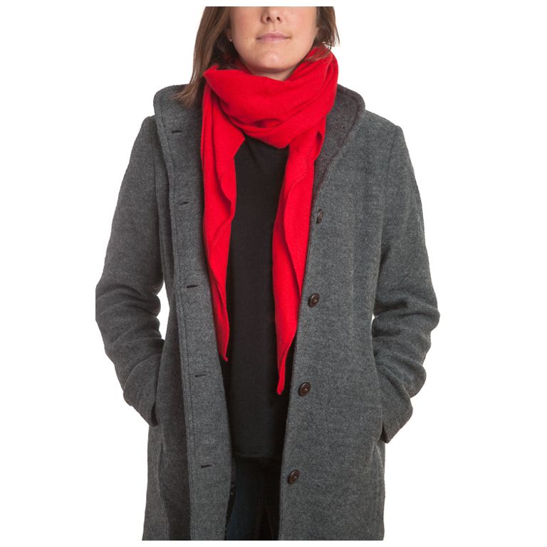 Mathlau Halsduk Scarf Lambswool -Red