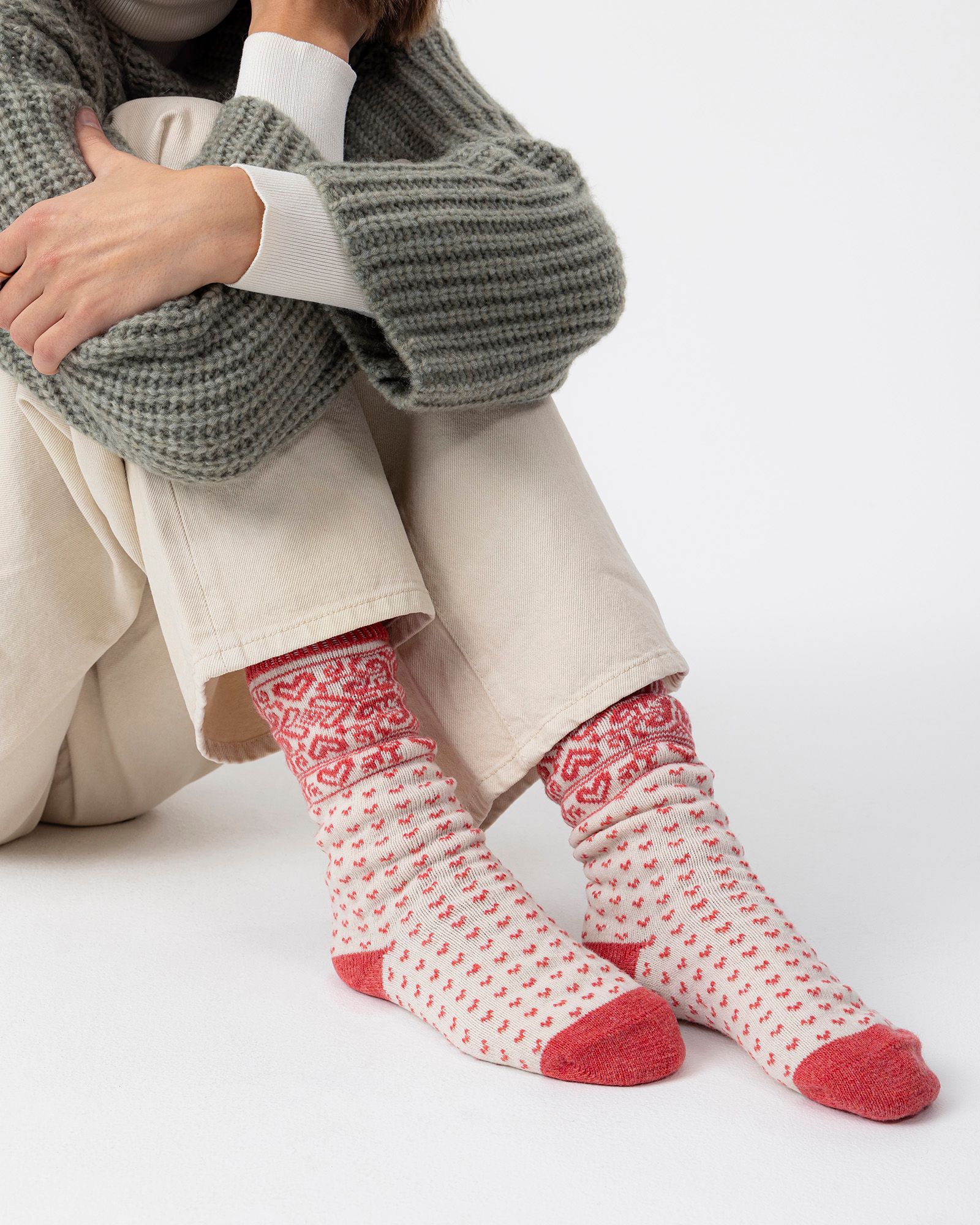 Holebrook Sweden Raggsocka Sundborn Coral Pink