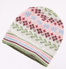 Himalaya Mössa Fair Isle Silver Melange