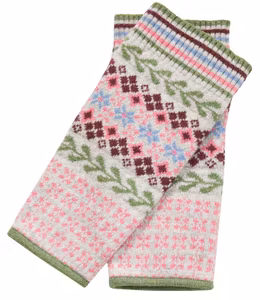 Himalaya benvärmare Fair Isle Silver Melange