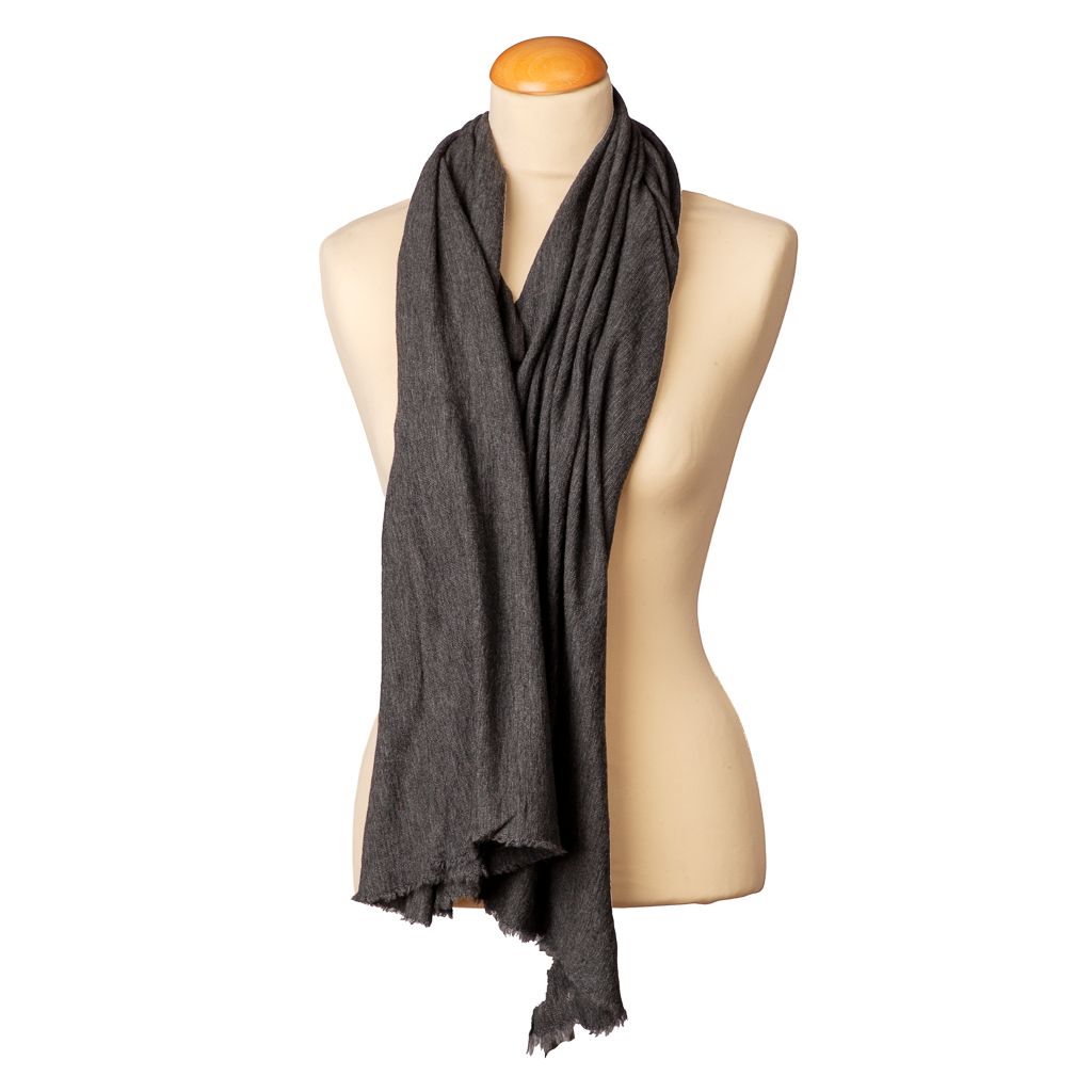 By Basics Poncho Small Anthracite Melange