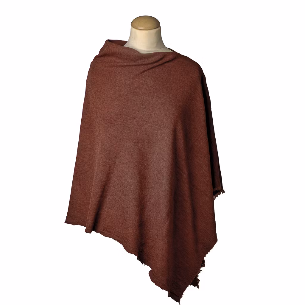 By Basics Poncho Small Rosewood