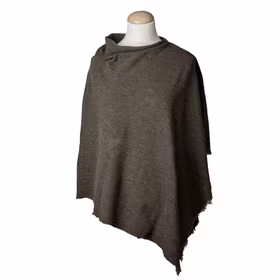 By Basics Poncho Small Capers Melange