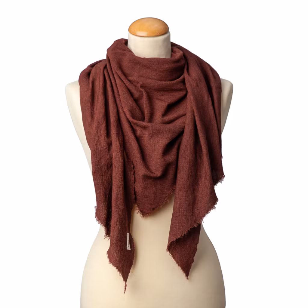 By Basics trekantsjal Shawl Rosewood