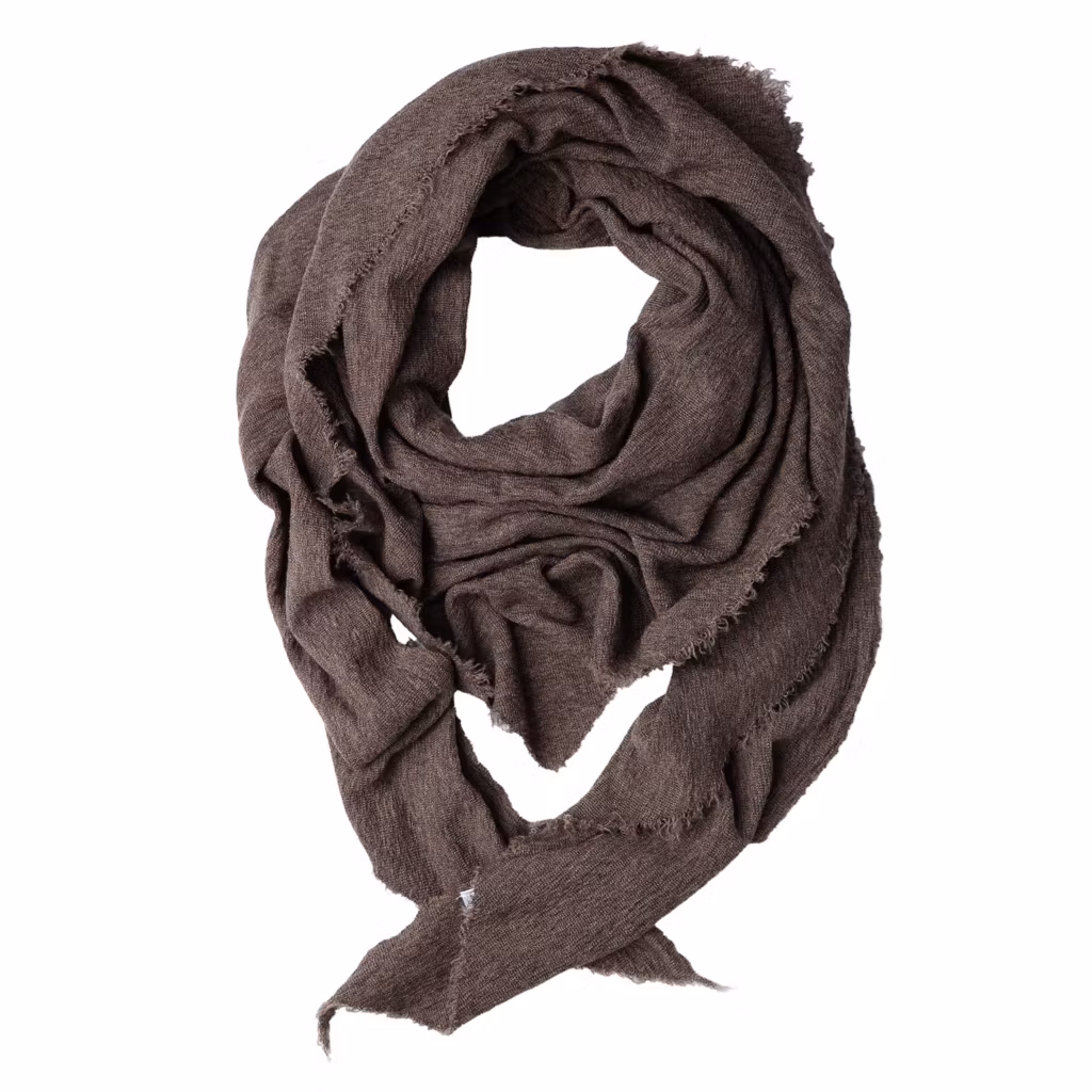 By Basics trekantsjal Shawl Earth Melange