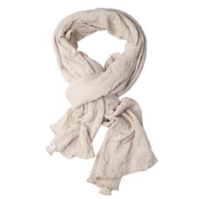 By Basics halsduk Bubble merino Scarf Almond Milk