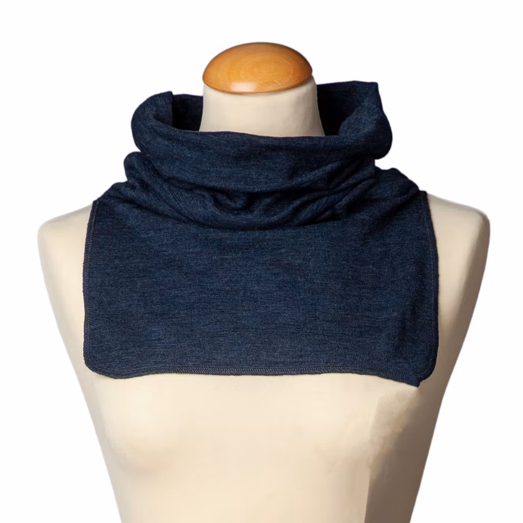 By Basics buff Neck Warmer Midnight Blue Melange