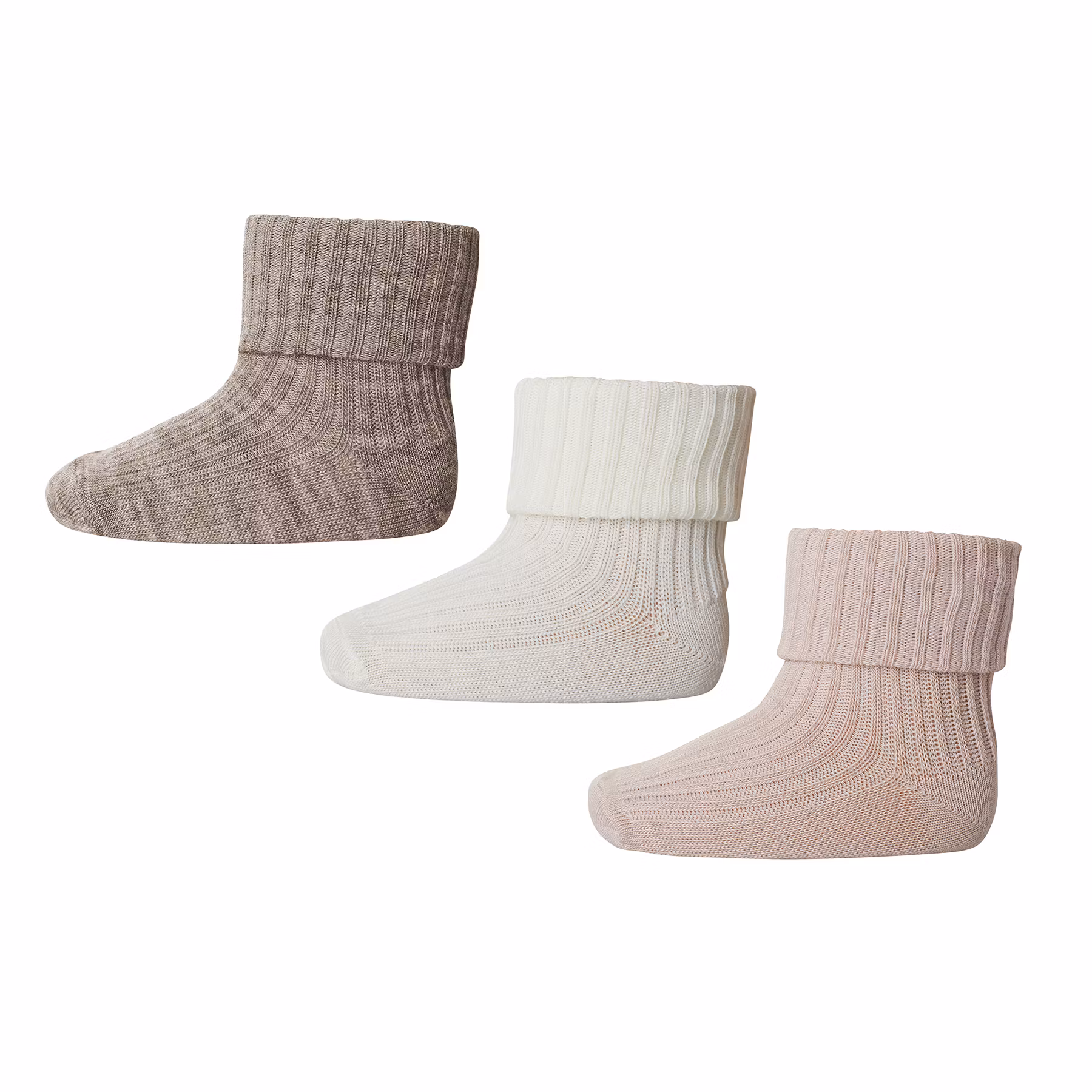 MP Denmark babystrumpa Wool Rib 3-pack