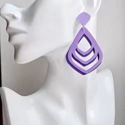 Stora ihåliga droppar i lila