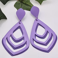 Stora ihåliga droppar i lila