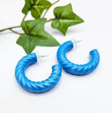 Blå chunky hoops