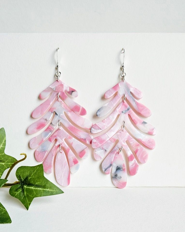 Stora rosa boho-löv