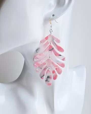 Stora rosa boho-löv
