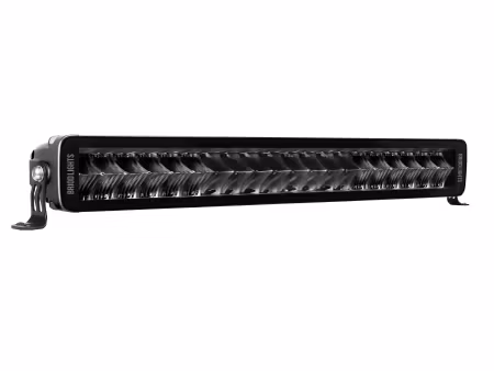 BRIODLIGHTS DUBBELRADIG LED EXTRALJUSRAMP SVART SOTAT GLAS 5500LM